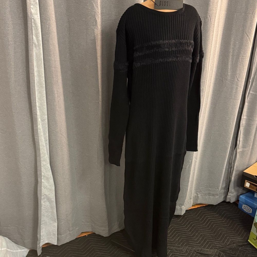 Disturbia Elegant Black Knit Dress